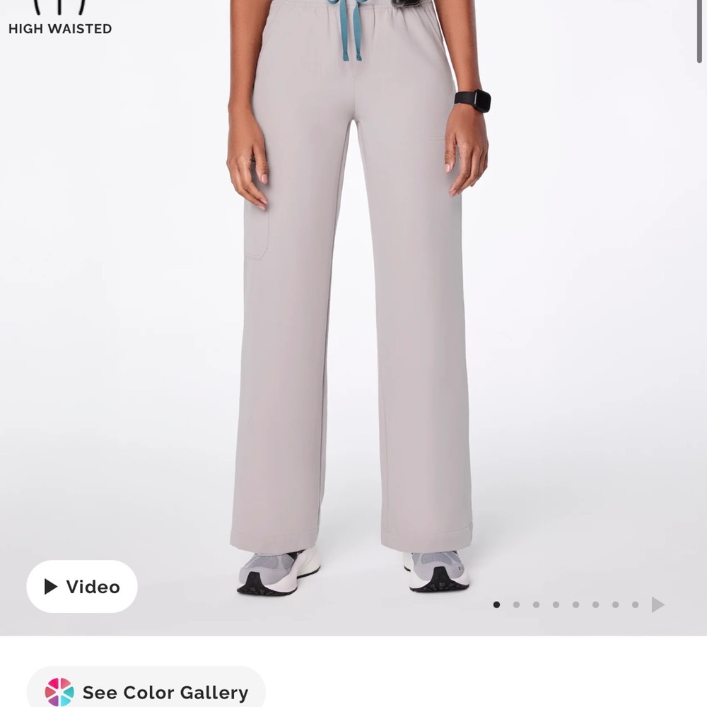 Figs Women's High-Waisted Isabel wide leg Scrub Pants